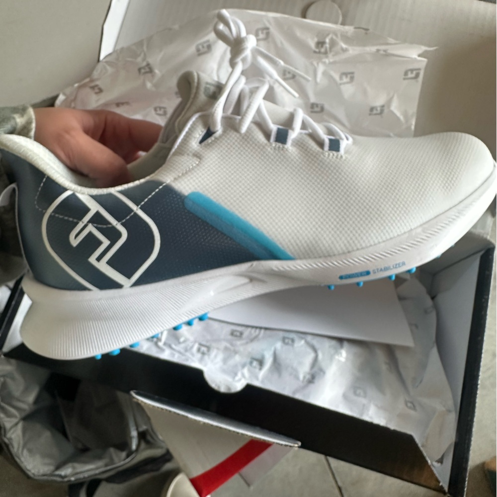 FootJoy Fuel Sport Golf Shoes 55454 – White/Blue